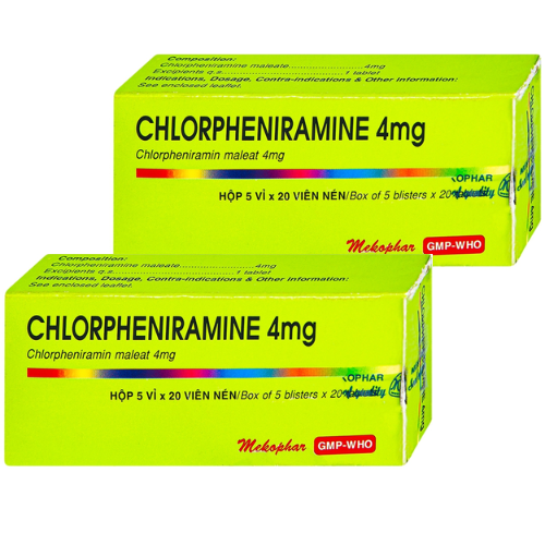 Thuốc Chlorpheniramine 4mg – Công dụng, liều dùng, giá bán?