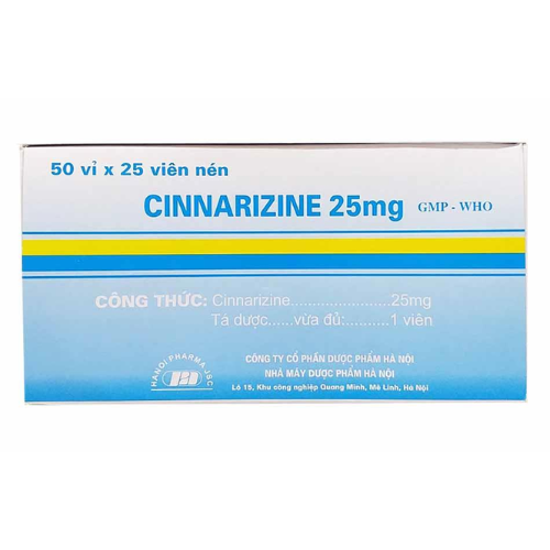 Thuốc Cinnarizine 25mg là thuốc gì