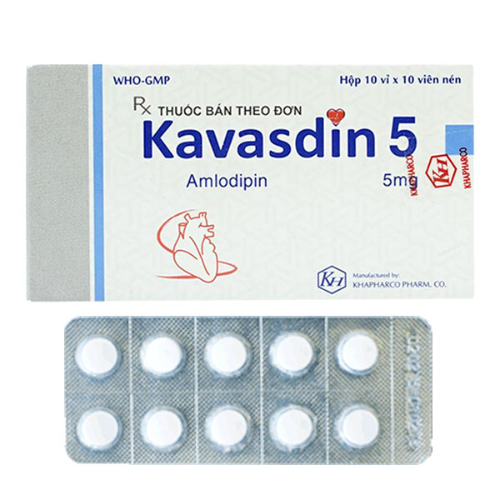 Thuốc Kavasdin 5 – Amlodipin – Công dụng, liều dùng, giá bán?