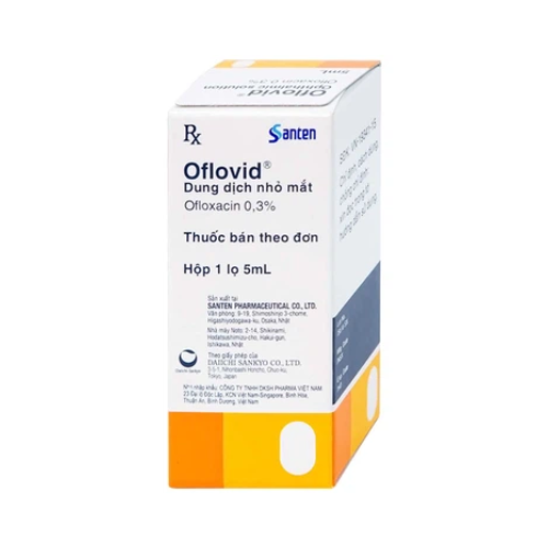 Thuốc nhỏ mắt Oflovid – Ofloxacin – Công dụng, liều dùng, giá bán