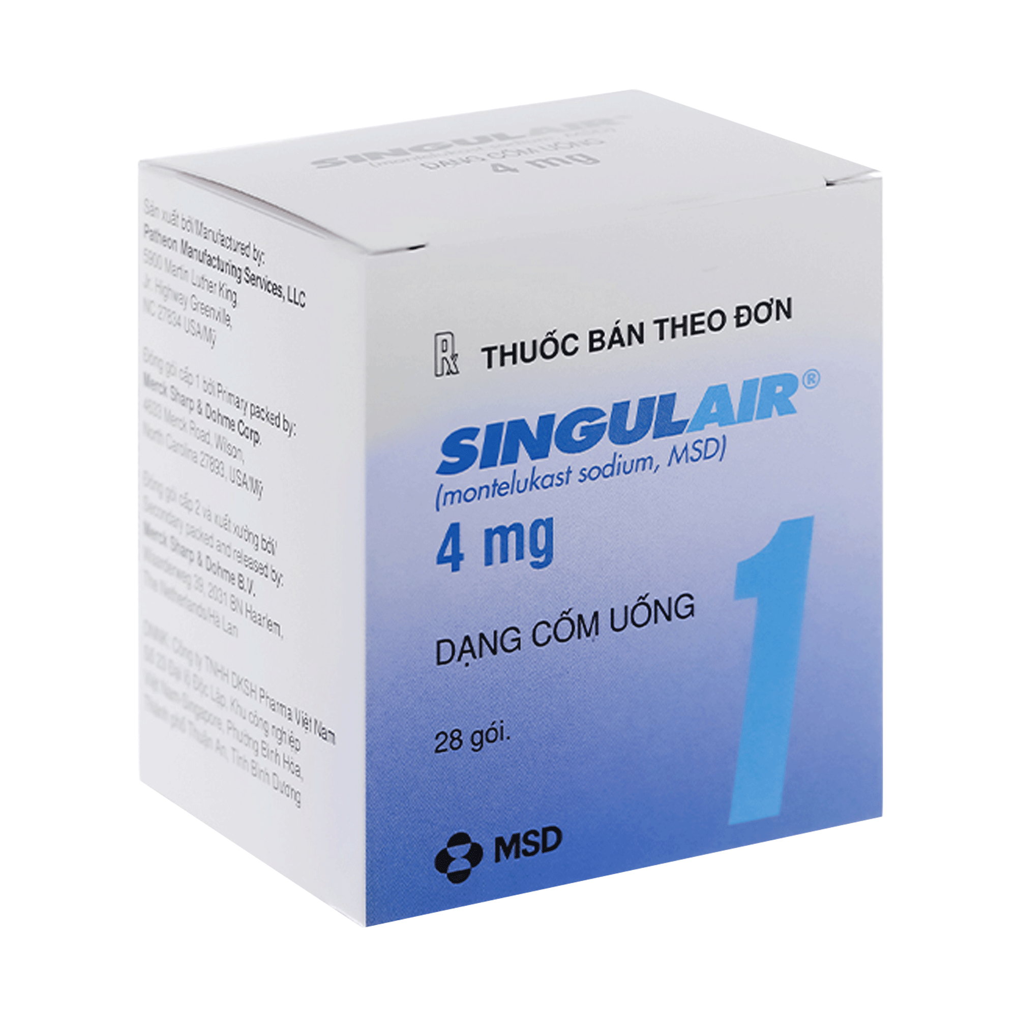 Singulair 4mg là thuốc gì? – Công dụng, liều dùng, giá bán?