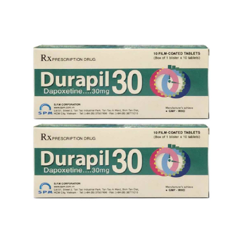 Thuốc Durapil 30 – Dapoxetine – Công dụng, liều dùng, giá bán?