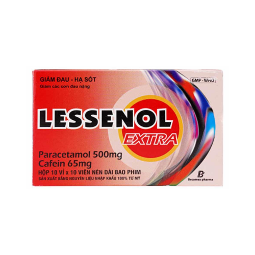 Thuốc Lessenol Extra – Parcetamol 500mg – Công dụng, giá bán? - Nhà ...