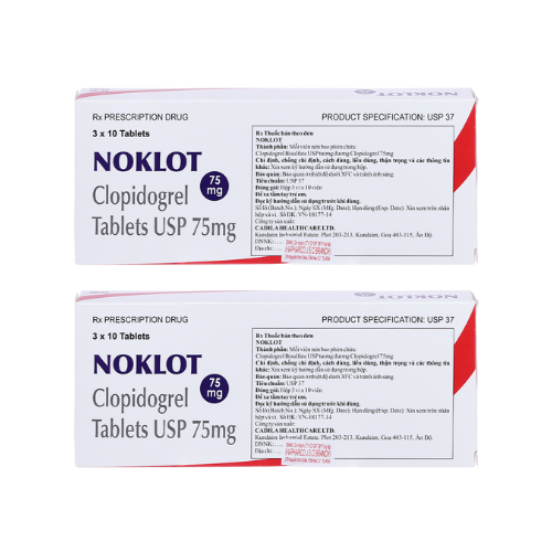 Thuốc Noklot – Clopidogrel 75mg – Công dụng, liều dùng, giá bán?