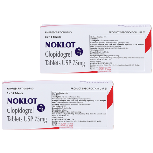 Thuốc Noklot – Clopidogrel 75mg – Công dụng, liều dùng, giá bán?