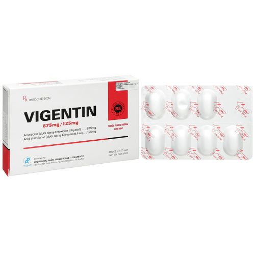 Thuốc Vigentin 875/125 – Amoxicillin – Công dụng, giá bán?