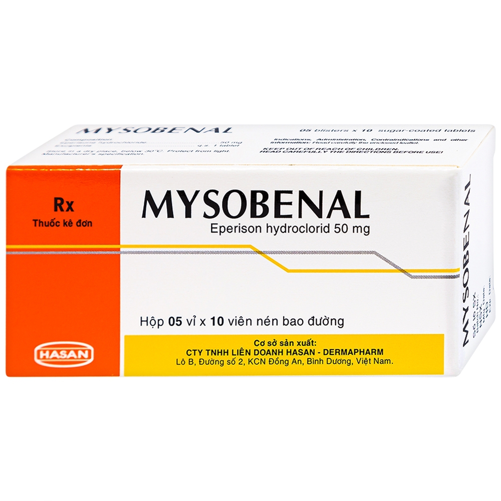 Mysobenal 50 mg – Eperison 50mg –  Cách dùng, liều dùng?