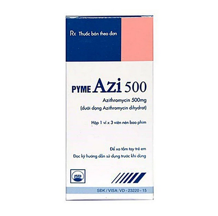 Thuốc Pyme Azi 500 – Azithromycin – Công dụng, giá bán?