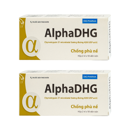 Thuốc Alpha dhg 4200 – Chymotrypsine – Công dụng, giá bán?