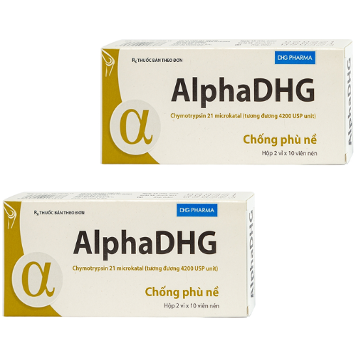 Thuốc Alpha dhg 4200 – Chymotrypsine – Công dụng, giá bán?