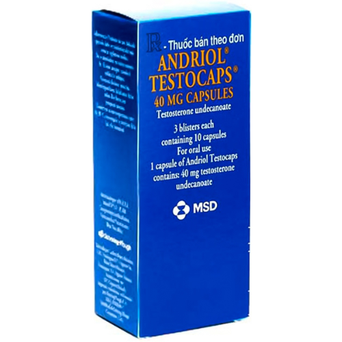 Thuốc Andriol Testocaps 40mg – Công dụng, liều dùng, giá bán?