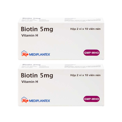 Thuốc Biotin 5mg – Vitamin H – Công dụng, liều dùng, giá bán?