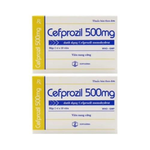 Thuốc Cefprozil 500mg – Cefprozil – Công dụng, liều dùng, giá bán