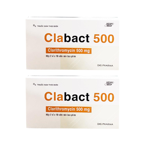 Thuốc Clabact 500 – Clarithromycin – Công dụng, giá bán?