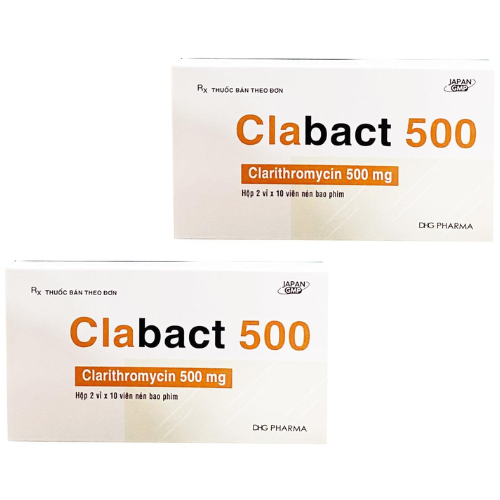 Thuốc Clabact 500 – Clarithromycin – Công dụng, giá bán?