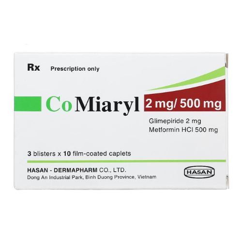 Thuốc Comiaryl 2mg/500mg là thuốc gì