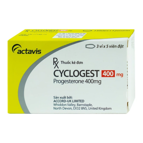 Viên đặt Cyclogest 400 mg là thuốc gì