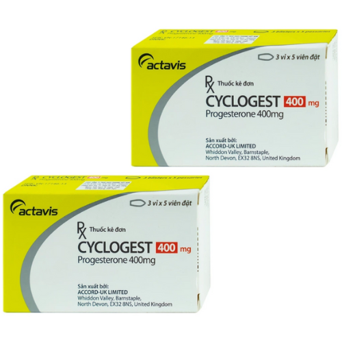 Viên đặt Cyclogest 400 mg – Progesterone – Công dụng, giá bán?