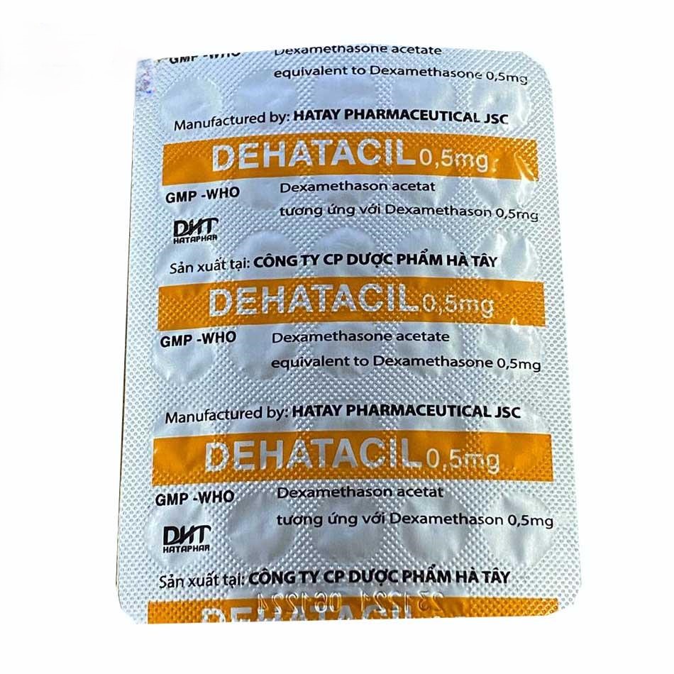 Thuốc Dehatacil 0,5mg: tác dụng, chỉ định, tương tác thuốc