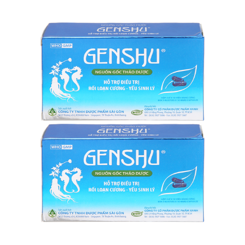 Thuốc Genshu – Hỗ trợ trị rối loạn cương dương – Giá bao nhiêu?