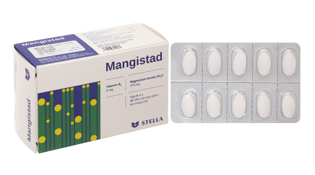 Thuốc Mangistad – Vitamin B6, Magie – Công dụng, giá bán?