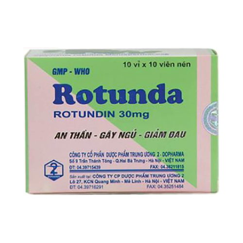 Thuốc Rotunda – Rotundin 30mg – Công dụng, liều dùng, giá bán?