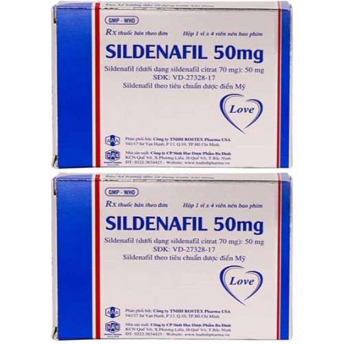 Thuốc Sildenafil 50mg – Sildenafil – Công dụng, liều dùng, giá bán