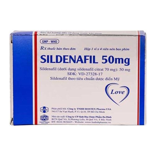 Thuốc Sildenafil 50mg là thuốc gì