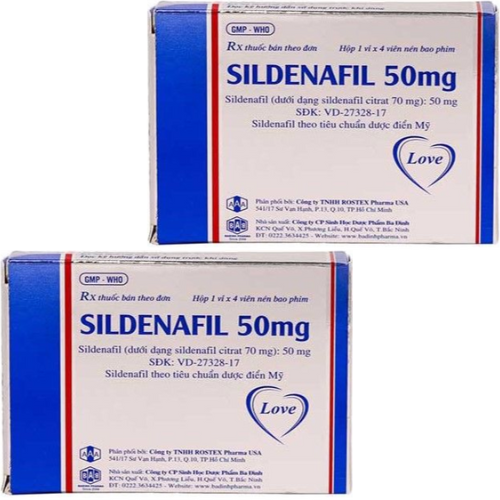 Thuốc Sildenafil 50mg – Sildenafil – Công dụng, liều dùng, giá bán