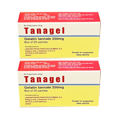 Thuốc Tanagel – Gelatin tannate 250mg – Công dụng, giá bán?