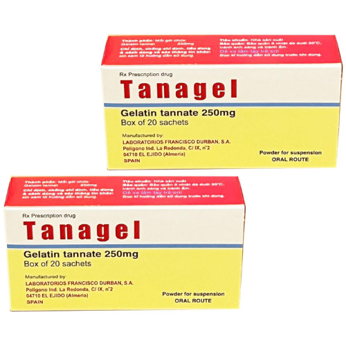 Thuốc Tanagel – Gelatin tannate 250mg – Công dụng, giá bán?