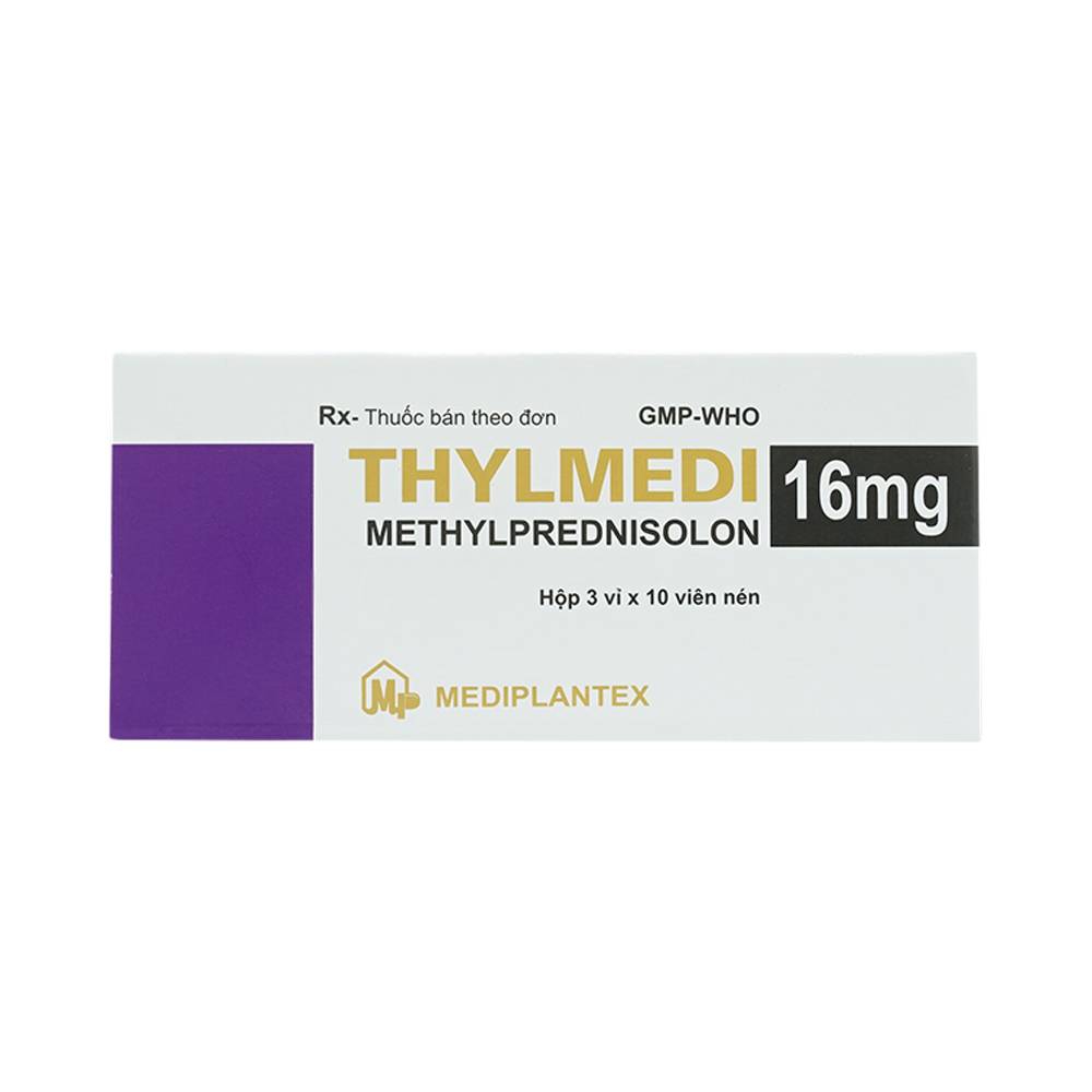 Thuốc Thylmedi 16mg Mediplantex kháng viêm, chống dị ứng (3 vỉ x 10 viên)