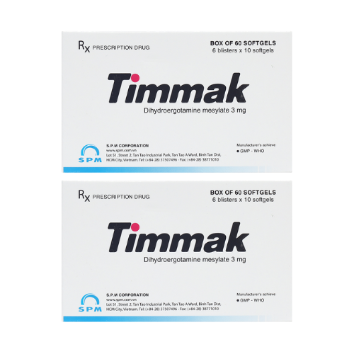 Thuốc Timmak 3mg – Dihydroergotamin – Công dụng giá bán?