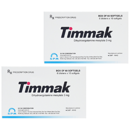 Thuốc Timmak 3mg – Dihydroergotamin – Công dụng giá bán?