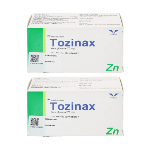 Thuốc Tozinax 70 mg – Kẽm gluconat 70 mg – Công dụng, giá bán