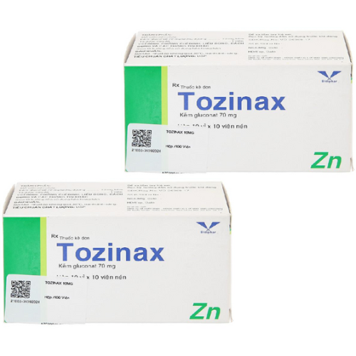 Thuốc Tozinax 70 mg – Kẽm gluconat 70 mg – Công dụng, giá bán