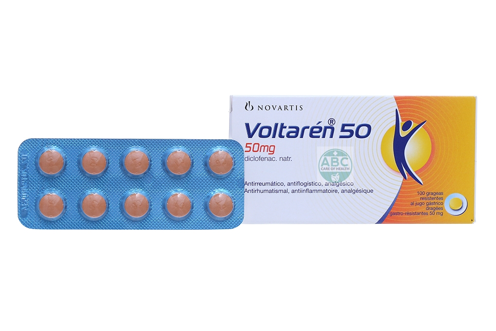 Thuốc Voltaren 50mg – Diclofenac – Công dụng, liều dùng, giá bán