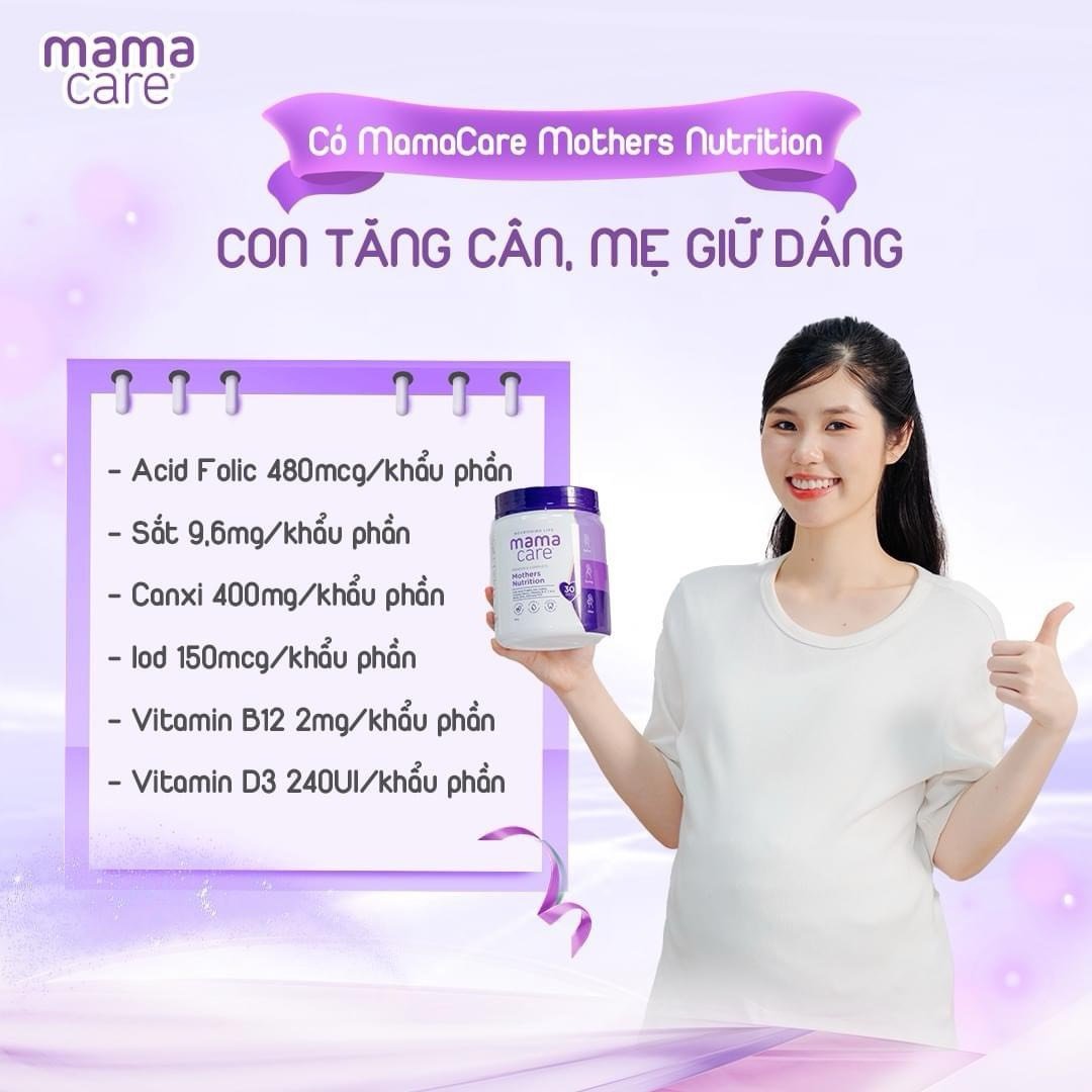 MamaCare Mothers Nutrition: Sữa Bầu Tuyệt Vời Cho Mẹ Và Bé