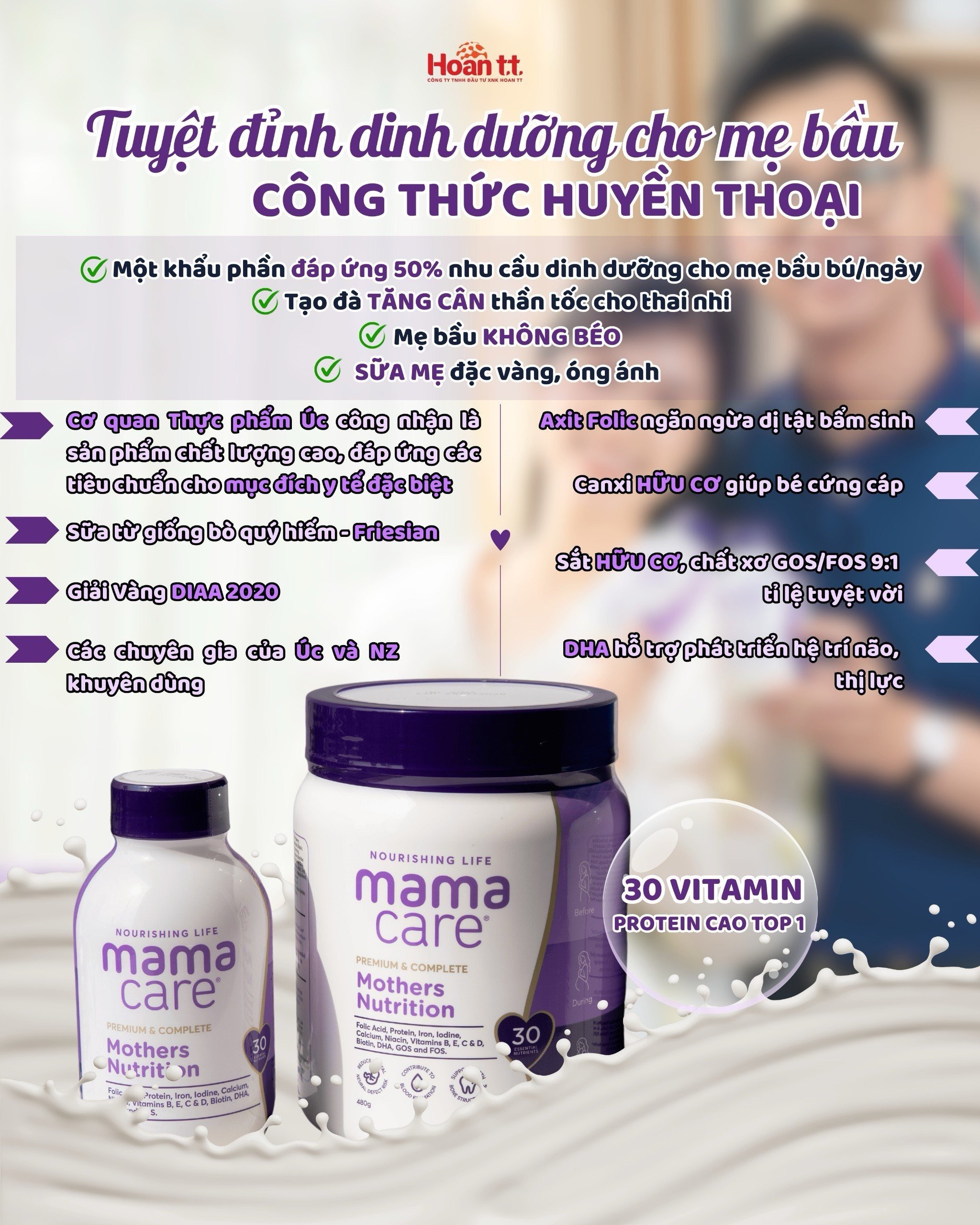 MamaCare Mothers Nutrition: Sữa Bầu Tuyệt Vời Cho Mẹ Và Bé