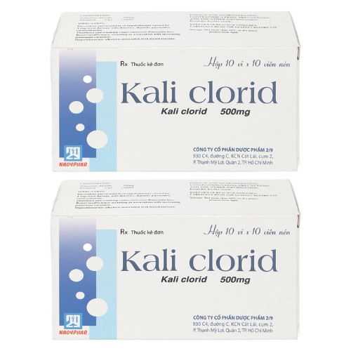 Kali clorid – Điều trị giảm kali huyết – Giá bao nhiêu?