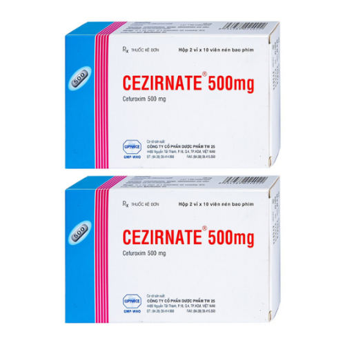 Thuốc Cezirnate 500mg – Công dùng, liều dùng, giá bán?