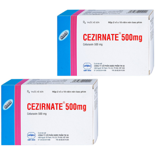 Thuốc Cezirnate 500mg – Công dùng, liều dùng, giá bán?