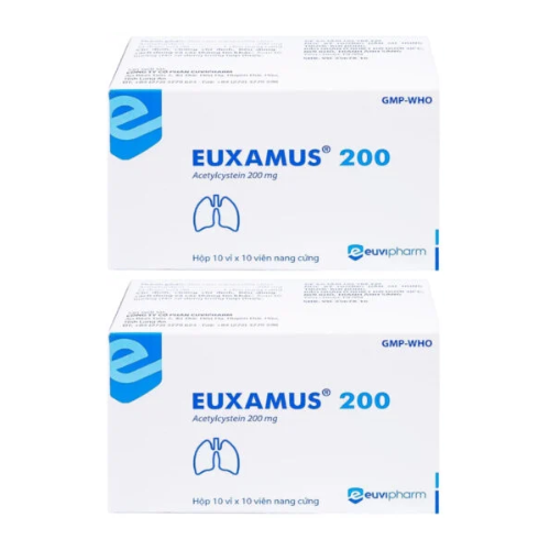 Thuốc Euxamus 200 – Actylcystein 200mg – Công dụng, giá bán