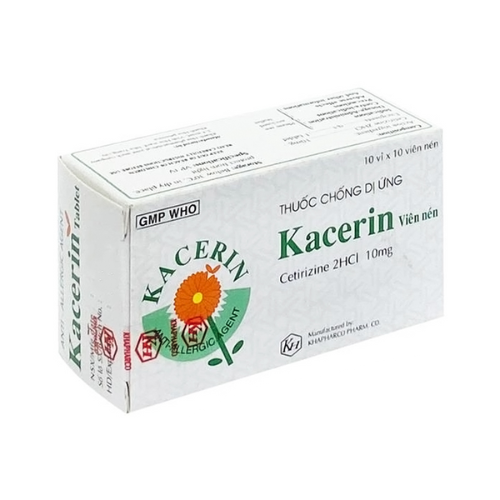 Thuốc Kacerin – Cetirizin – Công dụng, liều dùng, giá bán?