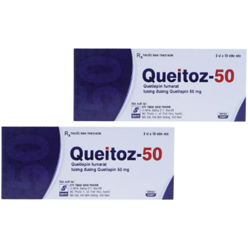 Thuốc Queitoz 50mg – Quetiapine – Công dụng, giá bán?