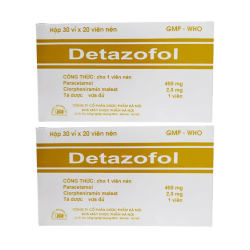 Thuốc Detazofol 400 mg – Công dụng, liều dùng, giá bán?