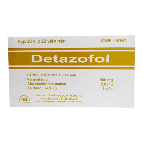 Thuốc Detazofol 400 mg là thuốc gì