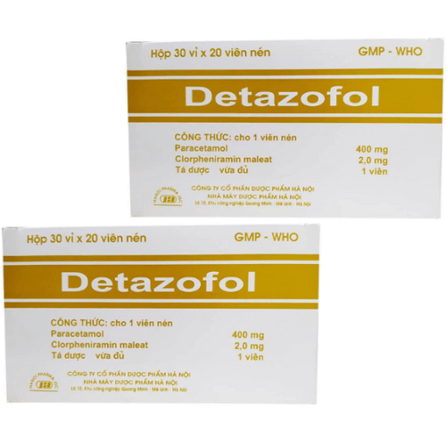 Thuốc Detazofol 400 mg – Công dụng, liều dùng, giá bán?