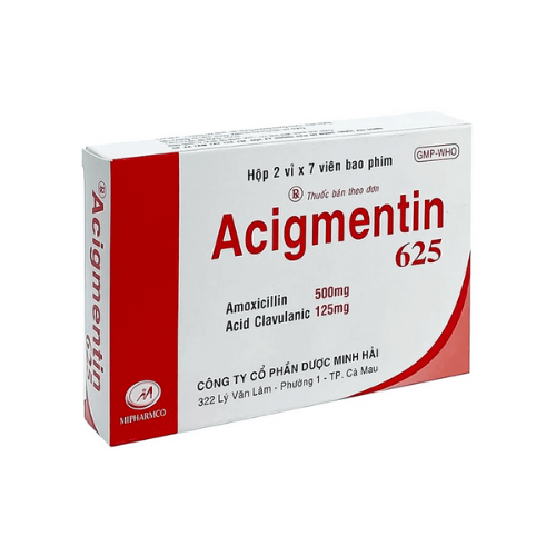 Thuốc Acigmentin 625 – Amoxicillin – Công dụng, giá bán?