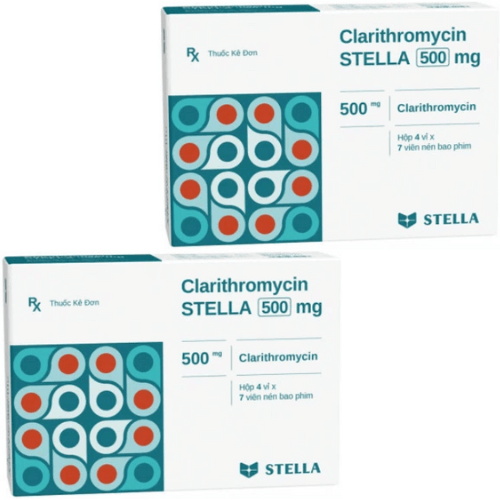 Thuốc Clarithromycin Stella 500mg – Công dụng, giá bán?